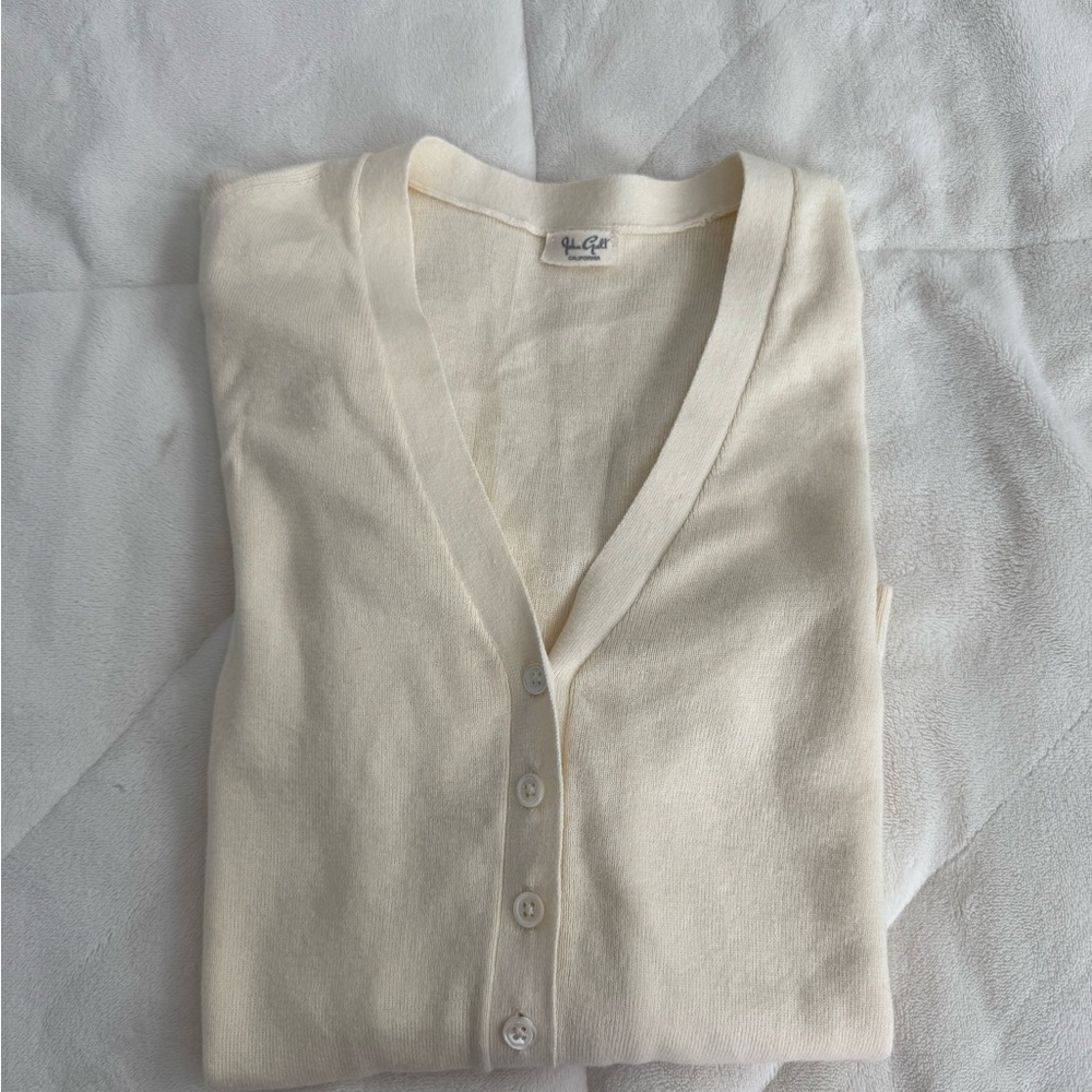 Brandy Melville Cream Cardigan Sweater